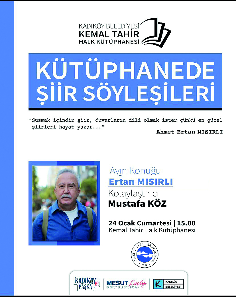 Kütüphanede Şiir Söyleşileri sürüyor